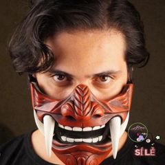 Mặt Nạ Hannya Quỷ Nhật Bản - Mặt Nạ Cosplay Halloween Unisex từ Cao Su An Toàn Và Thoải Mái - Phụ Kiện Sự Kiện Độc Đáo