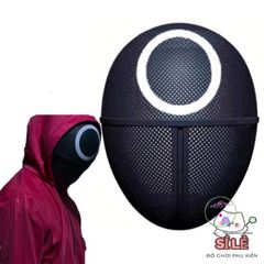Mặt Nạ Halloween Squid Game - Phụ Kiện Hóa Trang Độc Đáo Cho Tiệc Cosplay, Lễ Hội, Tết Trung Thu - Phong Cách Gây Ấn Tượng