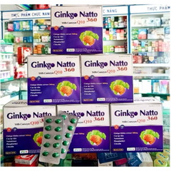 Viên uống bổ não Ginkgo Natto 100 viên - Hỗ trợ trí nhớ, tuần hoàn não