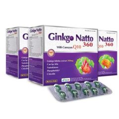 Viên uống bổ não Ginkgo Natto 100 viên - Hỗ trợ trí nhớ, tuần hoàn não