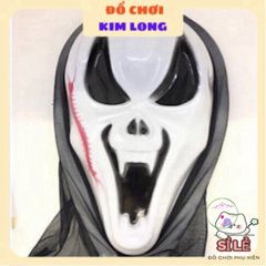 Bộ Trang Phục Halloween Bộ Xương Cho Trẻ Em và Người Lớn - Áo Choàng Nón, Găng Tay & Mặt Nạ Hóa Trang Chất Lượng Cao