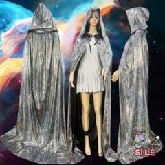 Áo Choàng Halloween Đa Năng Phát Sáng - Phù Thủy Áo Dài Cho Người Lớn & Trẻ Nhỏ, Chất Liệu Polyester, Nhiều Màu Sắc, Kích Thước Khác Nhau