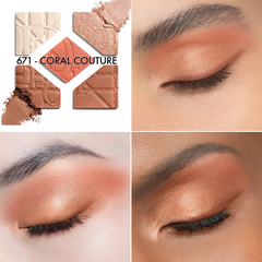 Phấn Mắt DIOR Diorshow 5 Couleurs #671 Coral Couture - Bảng Màu Đa Dạng Cho Trang Điểm Cuốn Hút, Chính Hãng Cao Cấp