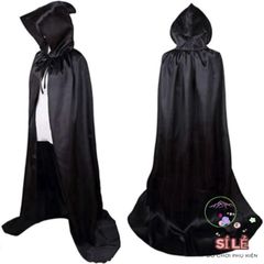 Áo choàng Halloween Phù Thủy Bí Ẩn Filewoto – Trang phục Hóa Trang Kèm Mũ Trùm Cho Bữa Tiệc Ma Quái