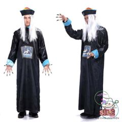 Bộ Trang Phục Cương Thi Halloween - Costime Ma Quái Đáng Sợ Cho Buổi Tiệc Hóa Trang và Cosplay, Kích Cỡ Freesize, Thoải Mái, Ấn Tượng