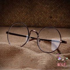 Gọng Kính Tròn Kim Loại Nobita - Thiết Kế Hiện Đại, Trẻ Trung, Đen Vàng Trắng, Phụ Kiện Thời Trang Dành Cho Nam Nữ