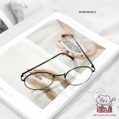 Gọng Kính Tròn Kim Loại Nobita - Thiết Kế Hiện Đại, Trẻ Trung, Đen Vàng Trắng, Phụ Kiện Thời Trang Dành Cho Nam Nữ