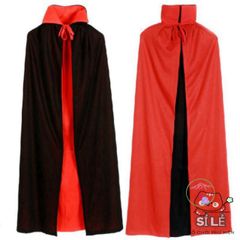 Áo Choàng Phù Thủy Ma Cà Rồng Hai Tông Màu Đỏ Đen - Chất Liệu Vải Thun Cao Cấp Thích Hợp Cho Halloween và Các Bữa Tiệc Hóa Trang