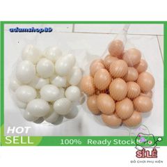 Trứng Gà Nhựa Giả Siêu Thật 99% - Đồ Trang Trí Nội Thất Độc Đáo, Bền Bỉ Và Chân Thực Cho Quán Café Và Gia Đình