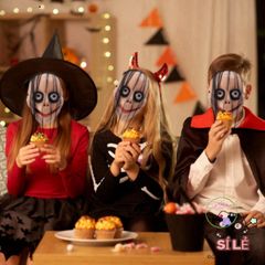 Mặt Nạ Hề Ma Quái Halloween - Phụ Kiện Độc Đáo Pha Trộn Nghệ Thuật Kinh Dị Cho Tiệc Tùng, Unisex Full Face
