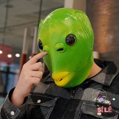 Mũ đội đầu cá xanh Benbo Pa - Phụ kiện hóa trang độc đáo cho Halloween, lễ hội, quà Giáng sinh thú vị cho trẻ em và người lớn