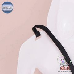 Mặt Nạ Thỏ Black & White Hoeaden - Phụ Kiện Trang Trí Halloween & Cosplay Độc Đáo, Thiết Kế Ngộ Nghĩnh, Chất Liệu Bền Bỉ
