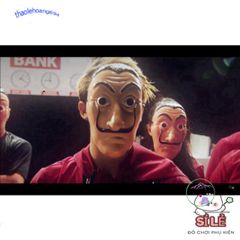 Mặt Nạ Hóa Trang Salvador Dali - Biểu Tượng La Casa De Papel Cho Tiệc Halloween và Lễ Hội Nghệ Thuật