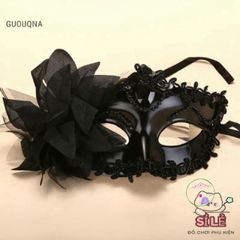 Mặt Nạ Ren Hoa Gợi Cảm Nửa Mặt Guouqna - Phụ Kiện Cosplay Thời Trang Dự Tiệc Sang Trọng và Độc Đáo