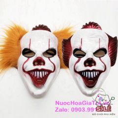 Mặt Nạ Chú Hề Tóc Đỏ Rực Rỡ - Phụ Kiện Halloween Độc Đáo Cho Bữa Tiệc Hóa Trang và Lễ Hội Nghẹt Thở