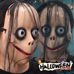 Mặt Nạ Kinh Dị Halloween - Thiết Kế Rùng Rợn Nhựa Chất Lượng Cao, Hoàn Hảo Cho Tiệc và Trò Chơi Khăm