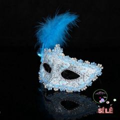 Mặt Nạ Nửa Mặt Lông Vũ Độc Đáo - Phụ Kiện Hóa Trang Hoàn Hảo Cho Halloween và Giáng Sinh - Giao Hàng Nhanh Tại TP.HCM
