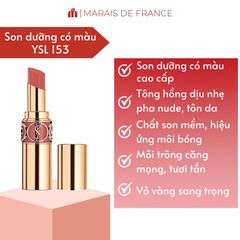 Son YSL Rouge Volupté Shine 153 Rose Dentelle - Son Dưỡng Môi Cao Cấp, Hiệu Ứng Bóng Khỏe, Thiết Kế Sang Trọng