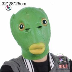 Mặt Nạ Silicone Cá Chép Xanh - Phụ Kiện Hóa Trang Dễ Thương Cho Tiệc Halloween & Cosplay - Gấu Bông Baby81