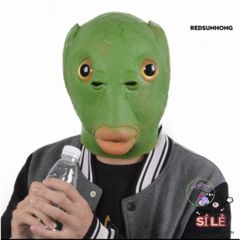Mặt Nạ Silicone Cá Chép Xanh - Phụ Kiện Hóa Trang Dễ Thương Cho Tiệc Halloween & Cosplay - Gấu Bông Baby81