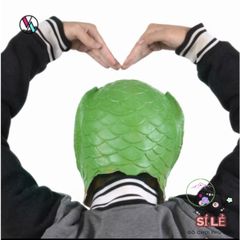 Mặt Nạ Silicone Cá Chép Xanh - Phụ Kiện Hóa Trang Dễ Thương Cho Tiệc Halloween & Cosplay - Gấu Bông Baby81