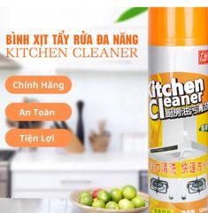 Bình xịt vệ sinh nhà bếp đa năng KITCHEN Cleaner 500ML - Tẩy sạch dầu mỡ, vết bẩn cứng đầu, bọt tuyết siêu hiệu quả