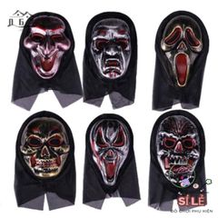 Mặt Nạ Halloween Kinh Hoàng - Phụ Kiện Cosplay Ma Quái, Tạo Phong Cách Bí Ẩn Cho Tiệc Hóa Trang