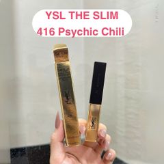Son YSL The Slim 416 - Đỏ Gạch Sang Trọng, Chất Lì Cao Cấp, Son Môi Phong Cách Thời Thượng, Makeup YSL Fullsize