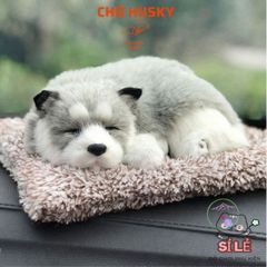 Mô Hình Thú Bông Ô Tô Chó Mèo Lớn Có Thảm Khử Mùi Than Hoạt Tính và Âm Thanh Sinh Động - Đồ Chơi Dễ Thương Cho Xe Hơi