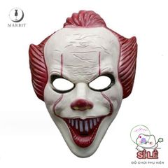 Mặt Nạ Hề Kinh Dị PVC Halloween - Phụ Kiện Cosplay Đặc Sắc Cho Tiệc Hóa Trang & Lễ Hội Ma Quái