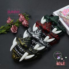 Mặt Nạ Quỷ Samurai Oni Nhật Bản - Phụ Kiện Hóa Trang Halloween Kinh Dị, Cosplay Đặc Biệt cho Dịp Lễ Hội
