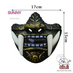Mặt Nạ Quỷ Samurai Oni Nhật Bản - Phụ Kiện Hóa Trang Halloween Kinh Dị, Cosplay Đặc Biệt cho Dịp Lễ Hội