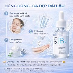 Tinh Chất Cấp Ẩm Phục Hồi Da SVR Ampoule [B3] Hydra 30ml - Vitamin B3 & Hyaluronic Acid Cho Da Khô, Nhạy Cảm, Khỏe Mạnh