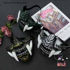 Mặt Nạ Quỷ Oni Nhật Bản 3D - Phụ Kiện Halloween Cosplay Độc Đáo, Hóa Trang Kinh Dị, Gây Ấn Tượng Trong Mọi Bữa Tiệc