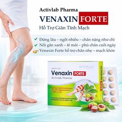 Viên uống hỗ trợ tĩnh mạch Venaxin FORTE giảm nặng chân 30 viên