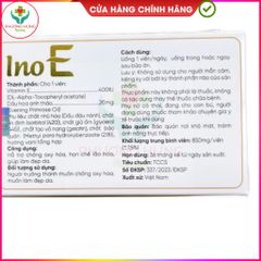 Viên uống Ino E - Bổ sung Vitamin E & Tinh dầu hoa anh thảo, Hỗ trợ Làm đẹp Da, Hộp 30 Viên Chất lượng Cao