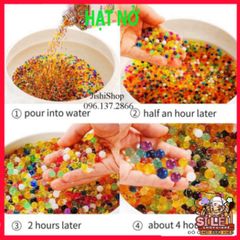 Gói 5000 Viên Hạt Nở Đầy Màu Sắc Trang Trí Không Gian Sống - Slime Slam Độc Đáo Cho Tiểu Cảnh
