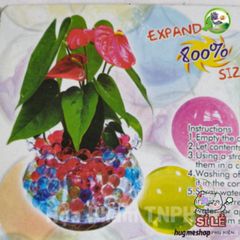 Bộ 24 Gói Hạt Nở Pha Lê Bảy Màu Ngâm Nước - Trang Trí Hồ Bơi & Cây Cảnh Độc Đáo, An Toàn Cho Trẻ Nhỏ