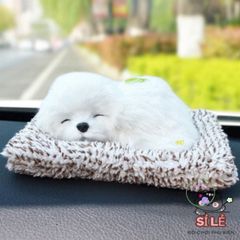 Bộ Khử Mùi Khí Đôi Hình Chó Mèo Với Than Hoạt Tính - Dụng Cụ Khử Mùi Thú Bông Dễ Thương cho Xe Hơi và Văn Phòng