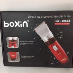 Tông Đơ Cắt Tóc Boxin 8088 Cao Cấp - Lưỡi Dao Gốm Chống Mài Mòn, Sạc Rời, Thời Gian Sử Dụng 80 Phút, Tặng Khớp Nối Tiện Ích