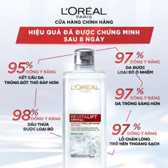 Nước tẩy trang L'Oreal Paris Micellar Water 400ml - Làm sạch sâu, loại bỏ bụi bẩn & trang điểm 3-in-1, phù hợp mọi loại da 554691