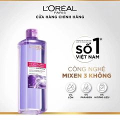 Nước Tẩy Trang L'Oreal Paris Micellar Water 400ml - Làm Sạch Sâu, Giúp Đem Lại Làn Da Tươi Sáng, Không Gây Kích Ứng, Dành Cho Mọi Loại Da