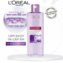 Nước Tẩy Trang L'Oreal Paris Micellar Water 400ml - Làm Sạch Sâu, Giúp Đem Lại Làn Da Tươi Sáng, Không Gây Kích Ứng, Dành Cho Mọi Loại Da