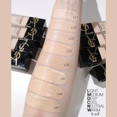 Kem Nền Yves Saint Laurent YSL All Hours Foundation Tone LN1 - Chống Nước, Che Khuyết Điểm, Độ Che Phủ Tốt - Chính Hãng Cao Cấp