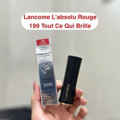 Son Lancôme L’Absolu Rouge Cream 199 Tout Ce Qui Brille - Son Đỏ Tươi Sang Trọng, Chất Son Mềm Mịn, Fullsize Fullbox Cao Cấp