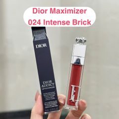 Son Dưỡng Dior Addict Lip Maximizer 024 Intense Brick - Son Dưỡng Bóng Môi Đỏ Đất, Hiệu Ứng Mướt Sáng, Dùng Hằng Ngày