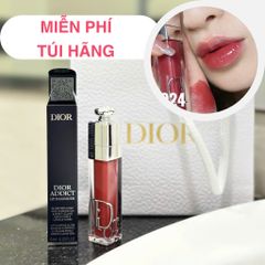 Son Dưỡng Dior Addict Lip Maximizer 024 Intense Brick - Son Dưỡng Bóng Môi Đỏ Đất, Hiệu Ứng Mướt Sáng, Dùng Hằng Ngày