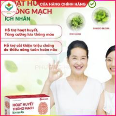 Thực phẩm bảo vệ sức khỏe Hoạt huyết Thông mạch Ích Nhân - Hỗ trợ tuần hoàn máu não, giúp cải thiện trí nhớ - Hộp 30 viên
