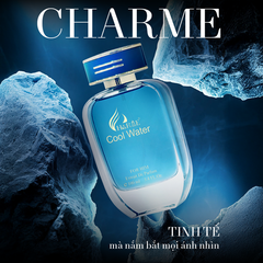 Nước Hoa Nam Charme Cool Water 100ML - Hương Nước Biển Tươi Mát, Quyến Rũ và Nam Tính, Sự Lựa Chọn Hoàn Hảo Cho Quý Ông