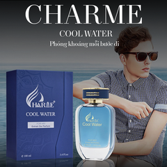 Nước Hoa Nam Charme Cool Water 100ML - Hương Nước Biển Tươi Mát, Quyến Rũ và Nam Tính, Sự Lựa Chọn Hoàn Hảo Cho Quý Ông